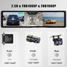 3chs Lens Hd Wifi Car Mirror Rear Backup Camera Dash Cam Carplay Android Auto T6