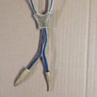 Vintage Lot Of 3 - Bolo Ties - Deer Buck  Animal Horn  Braided Leather  Rope