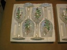 Nice Christmas Tree Wine Glasses Brand New Still In Box  Set Of 8 Free Shipping 