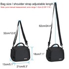 Digital Camera Shoulder Bag Crossbody Padded Case For Slr Dslr Nikon Sony Canon
