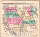 Rare 1859 Antique Colton   Fitch School Page Map  U s  Territories   California