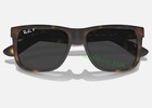 Ray-ban Justin Rb4165 865 87 Sunglasses Polished Dark Grey Matte Havana Uv 54mm