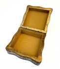Beautiful Vintage Italian Florentine Giltwood Trinket Box     Pompeian Fresco