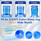 3 And 5 Gallon Water Jug Cap  Silicone Reusable Replacement Cap  Non Spill Bottl