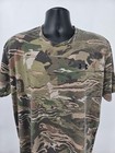 Under Armour Camo T-shirt Xl Green Forest Camouflage Hunting Tactical Men