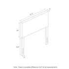 Furinno Roanne Plain Headboard Twin Fog