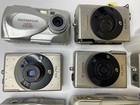 Lot Of 14 Non Working Canon Elf Olympus Digital Cameras Parts Or Scrap Only Cam1