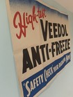 Vintage Banner Veedol High-test Anti Freeze 1930s Size 48x36 Inch carton Unused 