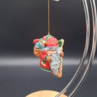 James Christensen Olde World Santa Christmas Ornament Pearl Bisque Greenwich Wks