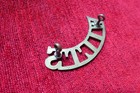 Ww1 British Army Wiltshire Regt Wilts Brass Shoulder Title Badge