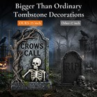 Halloween Tombstones 25 Inch Large Outdoor 25 Inch  Signs