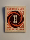 Harold   s Club Casino   Reno Nevada   Vintage  Matchbook  