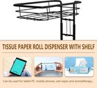 Toilet Paper Holder Stand Bathroom Toilet Paper Storage With Raised Base  Tissue