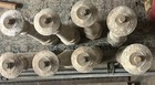 Set 4 Large Vtg Shabby White Wood Spindle Porch Baluster 17 Inches