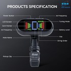 Rechargeable Clip-on Tuner For Guitar Bass Ukulele With Chromatic Mode