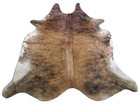 New Brazilian Cowhide Rug Average Size  7 X 7  Brindle Cowhide Leather Carpet