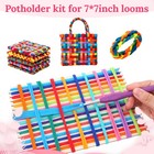 1000 Pcs Weaving Loom Loops  12 Color Potholder Looms Refill Kit  Durable Nyl   