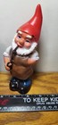 2-vtg Gnome Elf With Accordion pipe Hollow Hard Rubber Figure 5 1 2 h Germany 