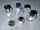 Lot Of 5 Miniature Vintage Empty Perfume Bottles