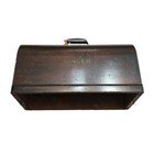    vintage Singer Sewing Machine Bentwood Wooden Domed Case Top Cover Case Key