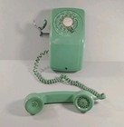 Automatic Electric Ae90 Sea Foam Green Rotary Wall Phone Vintage 1960s Telephone