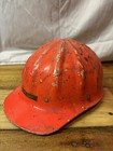 Vintage Blue Superlite By Fibremetal Aluminum Hardhat  Htf   Orange Named