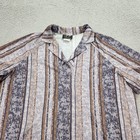 Vintage 70s Ample Togs California Top Womens 42 22w Multi Abstract Retro Us Made