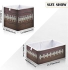 Cube Storage Bin  Foldable Fabric Storage Cube Basket Cloth Organizer Box With