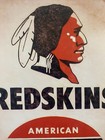 Amoco Gas Washington Redskins Sign - 1953 Schedule Commanders