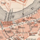 Verona    Map Original City Plan  1913 Italy