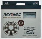 96 Rayovac Mercury Free Proline Advanced Size 312 Hearing Aid Batteries  Total