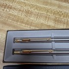 Parker Ballpoint Pen   Pencil Set Arrow Clip  Original Case  vintage Silver gold