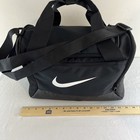 Nike Sports Duffle Bag Medium Black With White Swoosh Model Ca 05553