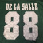 Vintage De La Salle Spartans  88 Nike Green Game Used Football Jersey Large