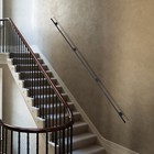 10ft Rustic Wall Support Industrial Black Iron Loft Pipe Handrail For Stairs 