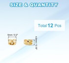 8 Pcs 14k Gold Earring Backs Replacement Ear Locking For Stud Earrings Heavy Dr