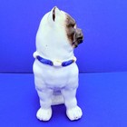 19th Century Antique English Staffordshire Porcelain Pug Dog Figurine Great Face
