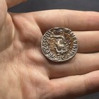 Unresearched Ancient Roman Greek Bronze Authentic Small Coin With Patina 