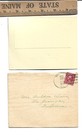 Vtg Christmas Card Jester Man Pulls Yule Log Inside Blazing Fireplace 1929 Env