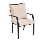 Better Homes   Gardens 20  X 20  Premium Beige Outdoor Dining Chair Cushion