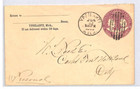 Usa Stationery Cover 2c 1892 Columbus  1893   ypsilanti  Michigan Duplex Xu142