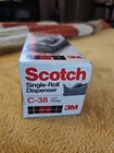 Vintage 3m Scotch Single-roll Tape Dispenser C-38 Gray New Nos 1986