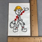 Vintage Reddy Kilowatt Sticker 1960s-80s Lineman With Hardhat Electric Utilities