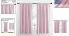 Lavender Pink Room Darkening Curtains - 42x63 Inches