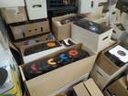 Lot Of 45 Rpm 7  Vintage Vinyl Records - Crafts  Decor - Scratched Will Not Play