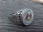 Chevrolet Corvette Crest Silver Chrome Ring  10 Nos Hi- Quality Class