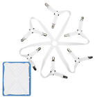Crisscross Adjustable Bed Fitted Sheet Straps Suspenders Gripper Fastener Metal