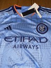 Fc New York City Mls Adidas Home Football Shirt Soccer Jersey Large Nwot