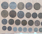 Bulk Lot Of Old Swedish Coins - Sweden Silver  Copper   Nickel Coins Lot