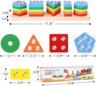 Montessori Toys For Toddlers Baby Sorting Stacking Toys Kids Christmas Gifts